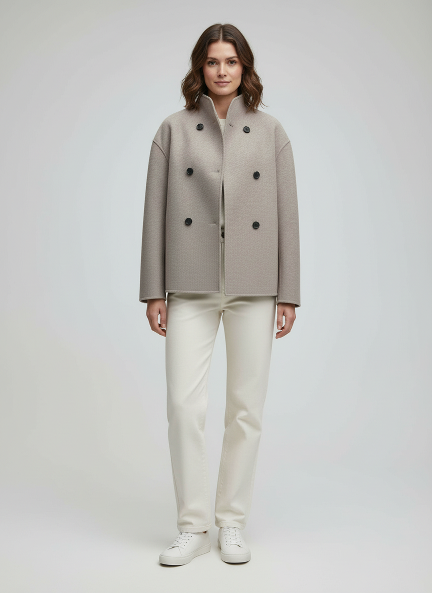The Liora — Sand Wool Jacket