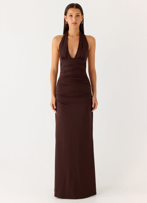 CARMEN | Robe Maxi avec Taille Froncée