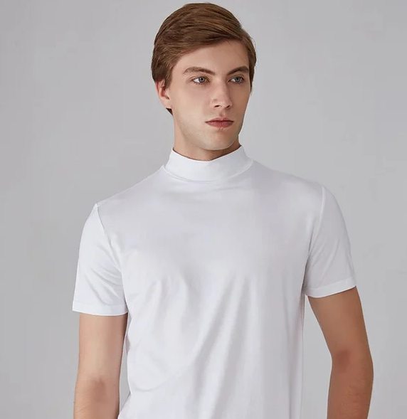 The Cael — Cloud Mock Neck Knit