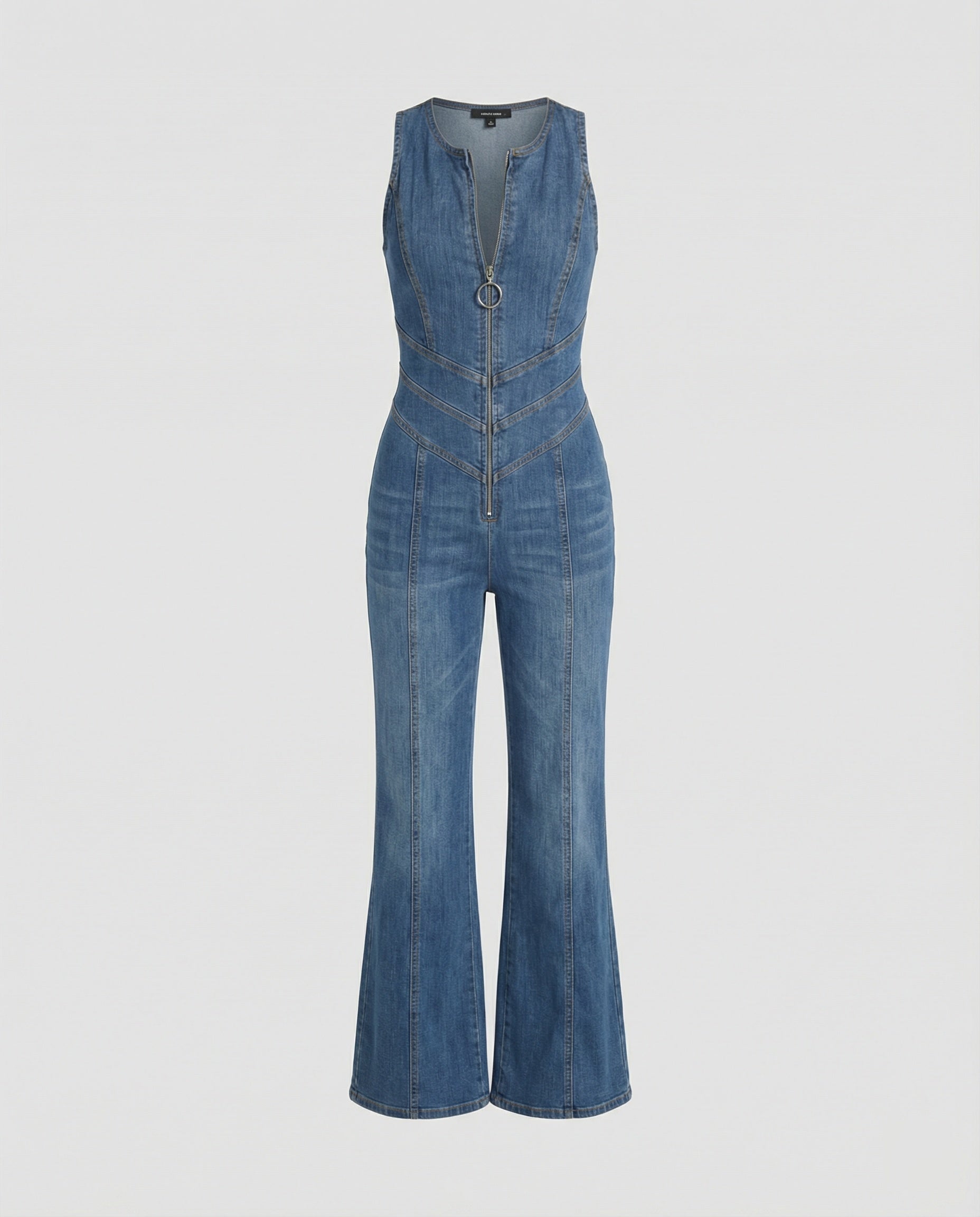 The Liora — Vintage Indigo Denim Jumpsuit