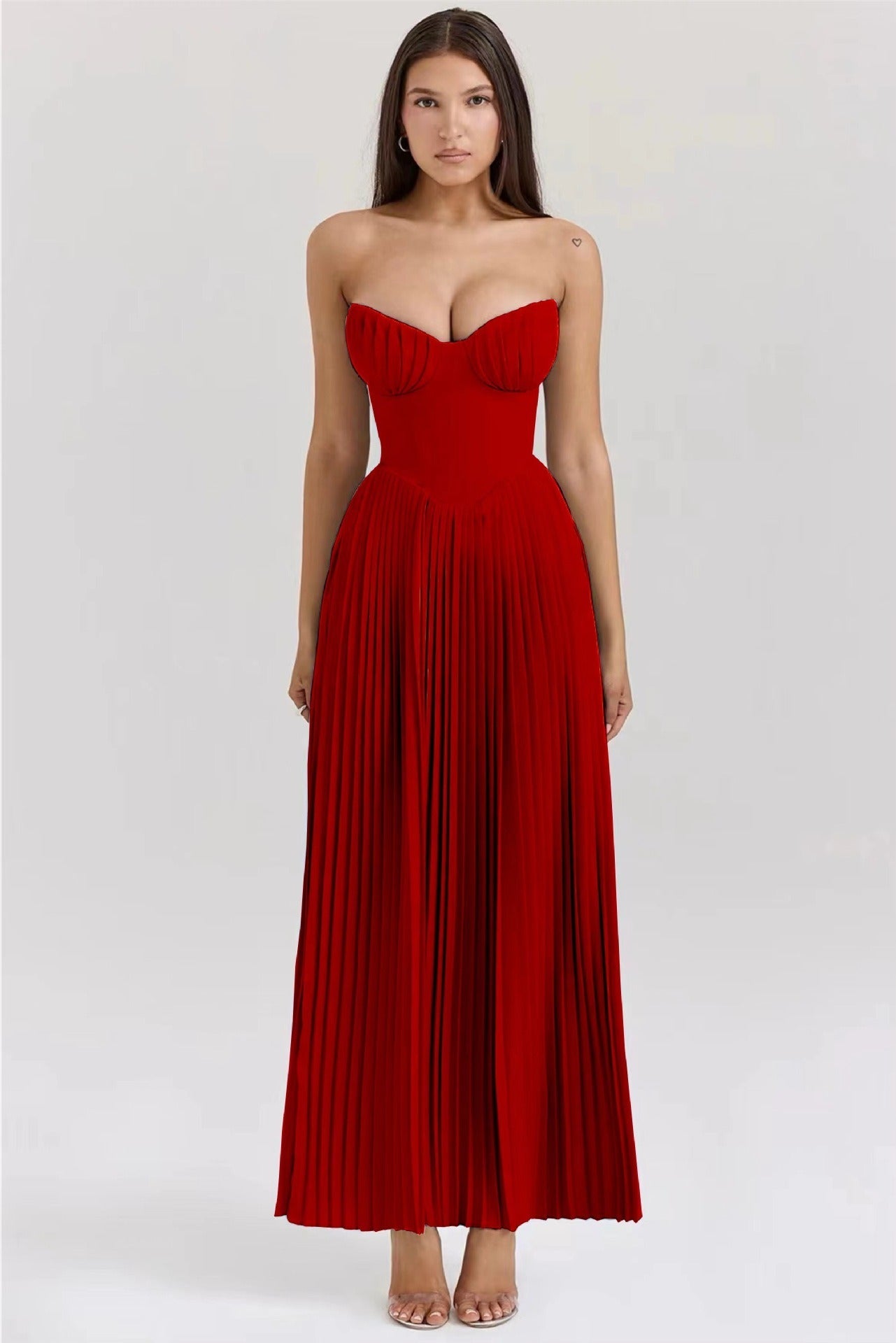MARCELLA | Robe Maxi à Drapeau Doux