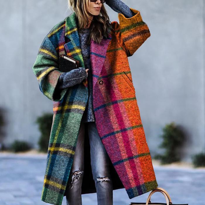 The Astrid Oversized Wool Overcoat — Multitone