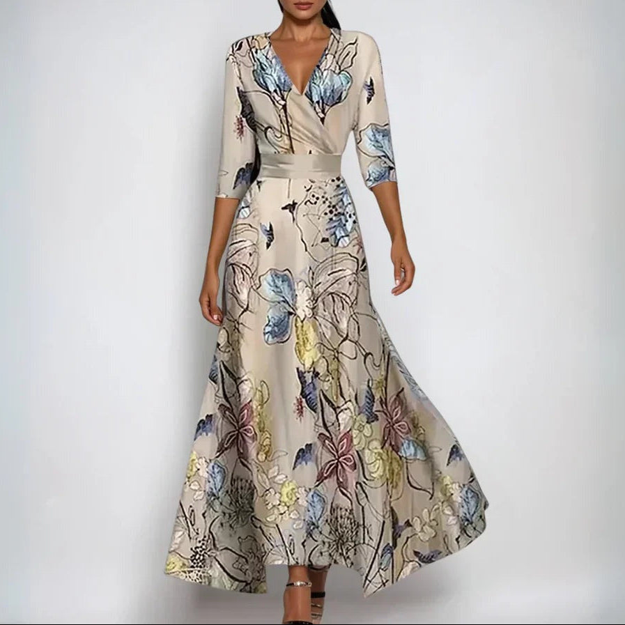Sanne™ - Robe Douillette à Manches Trois-Quarts