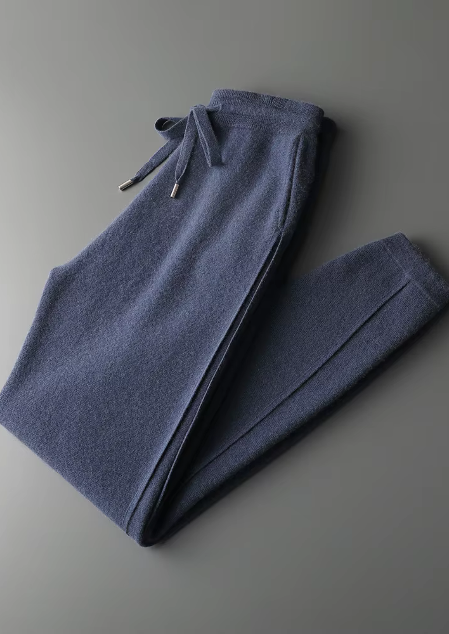 Pantalon slim en cachemire premium