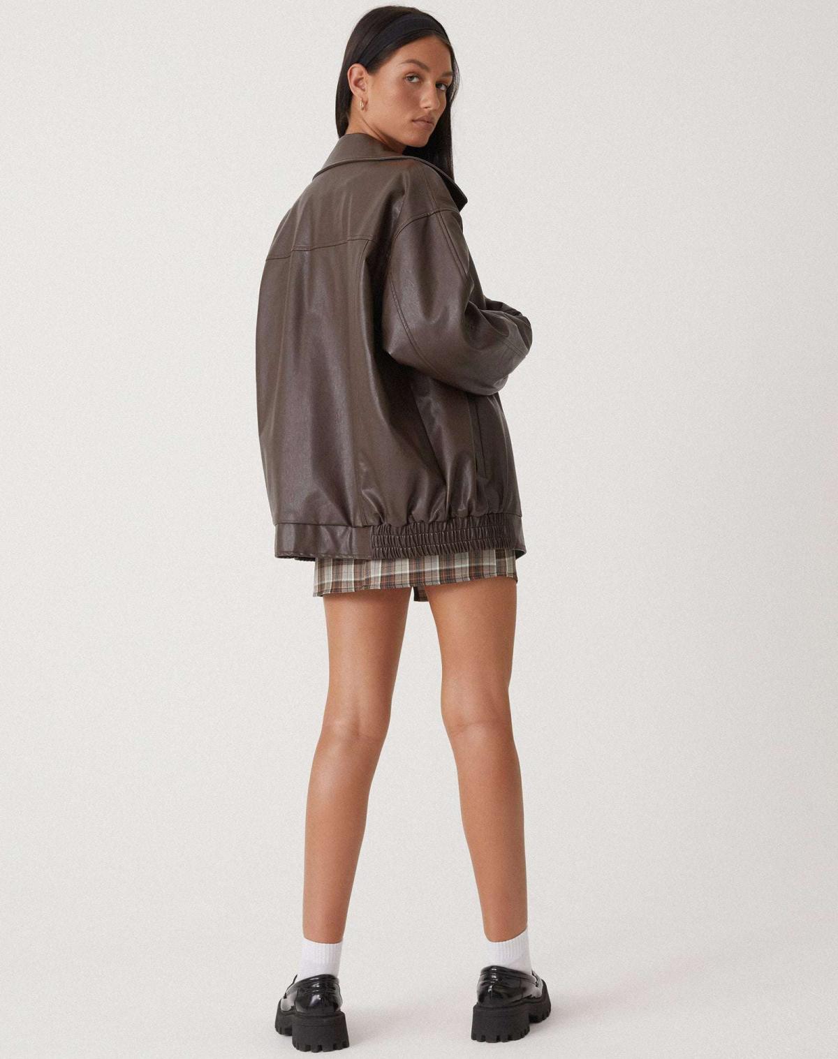 The Cael — Bitter Chocolate Oversized Jacket
