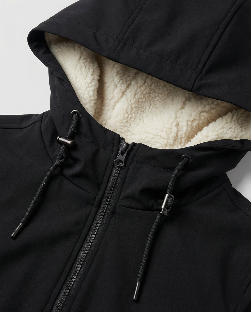 The Elara Parka — Onyx Fleece Lined