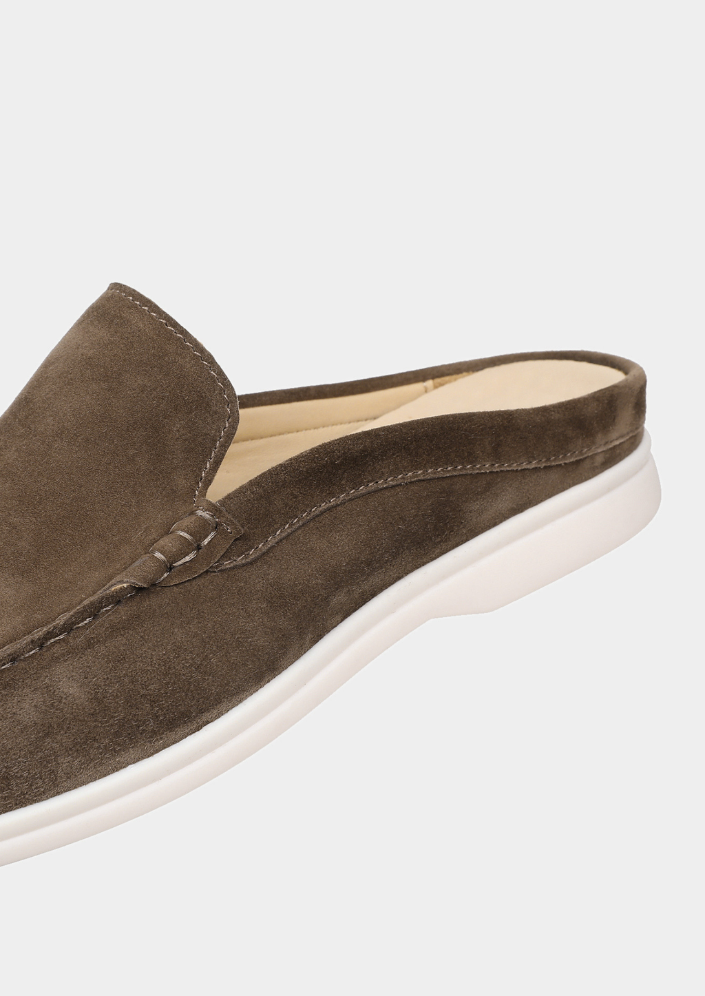 CHAUSSURE D'INTÉRIEUR EN DAIM OLIVE MARINA