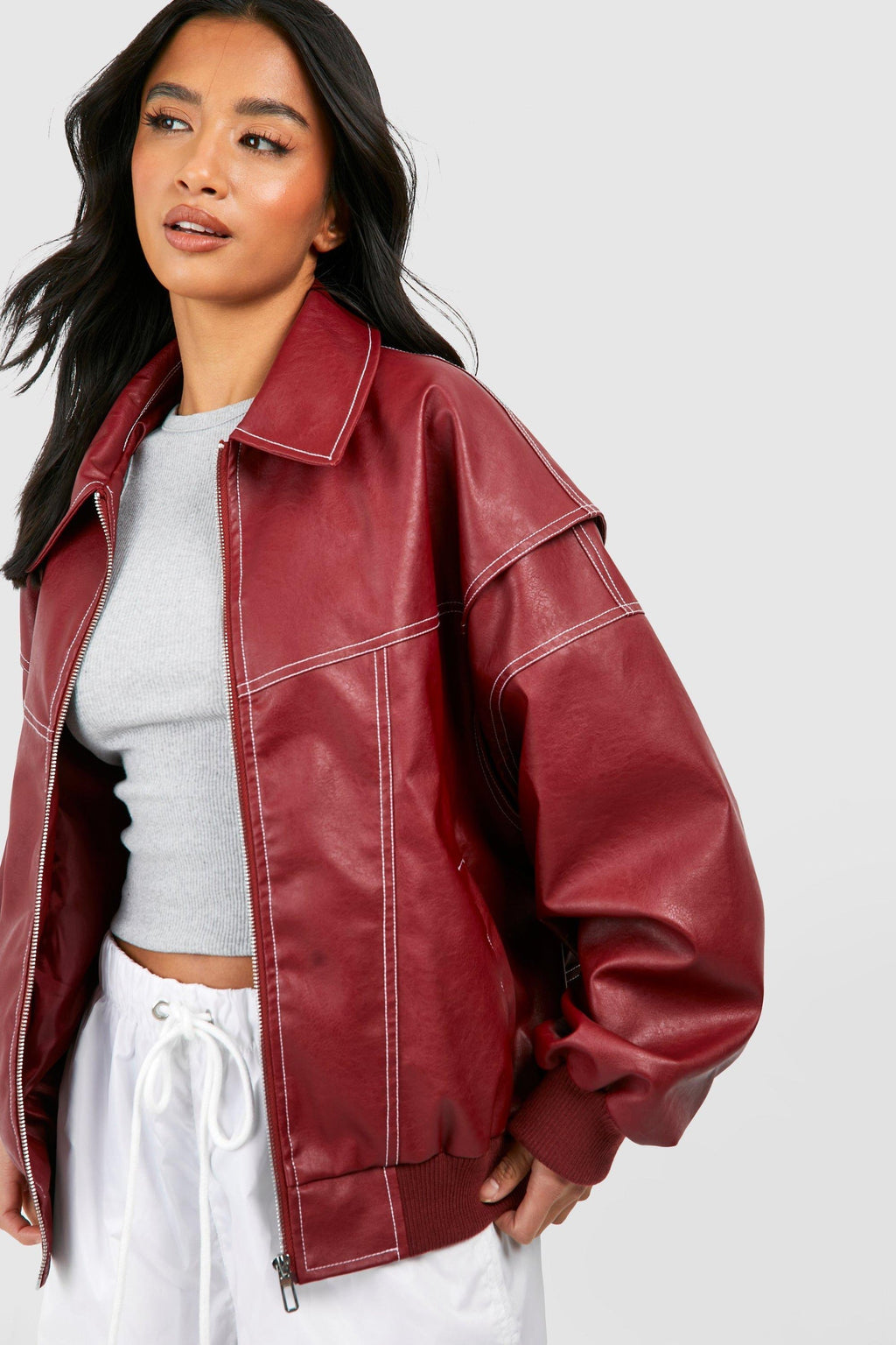 The Kaija — Wine Padded Bomber