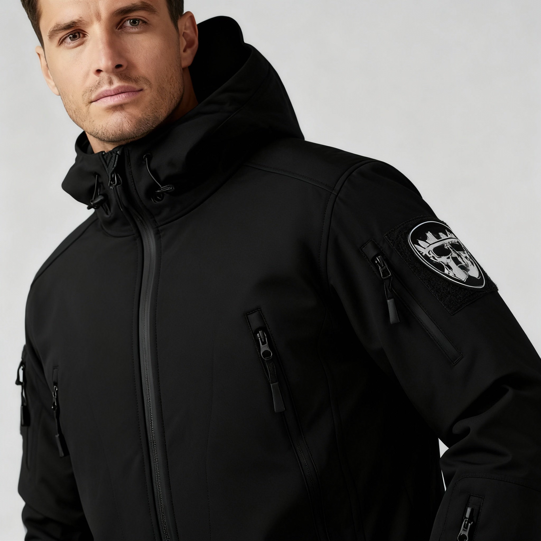 The Kaelen Set — Noir Tactical Jacket & Cargo Pants