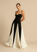Paloma Maxi — Colorblock Elegance