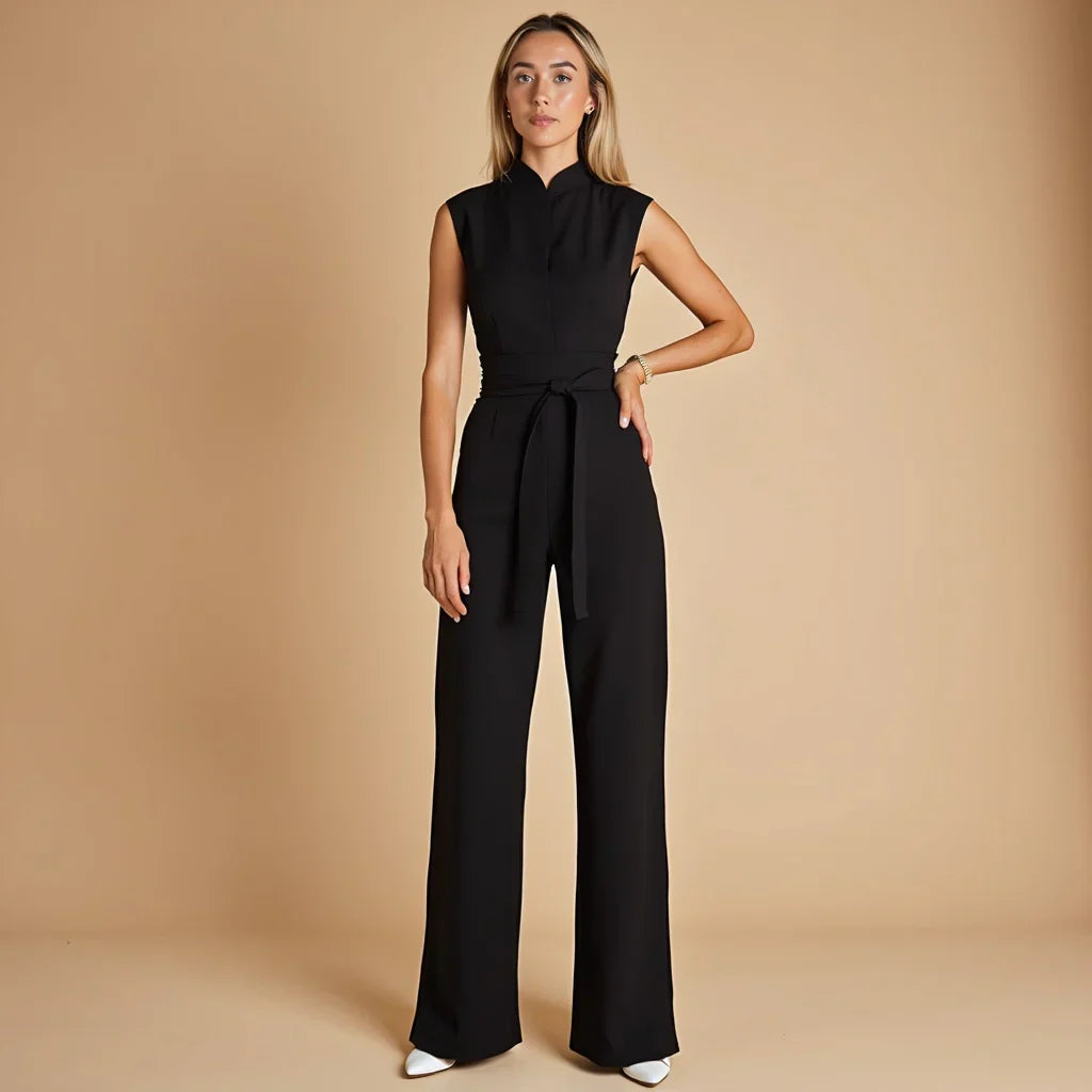 The Zarya — Sand Wide-Leg Jumpsuit