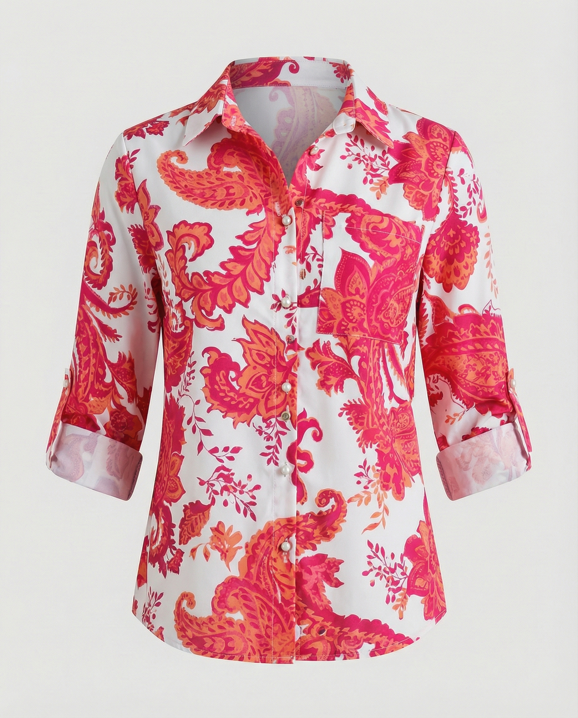 The Liora — Blue Script Shirt