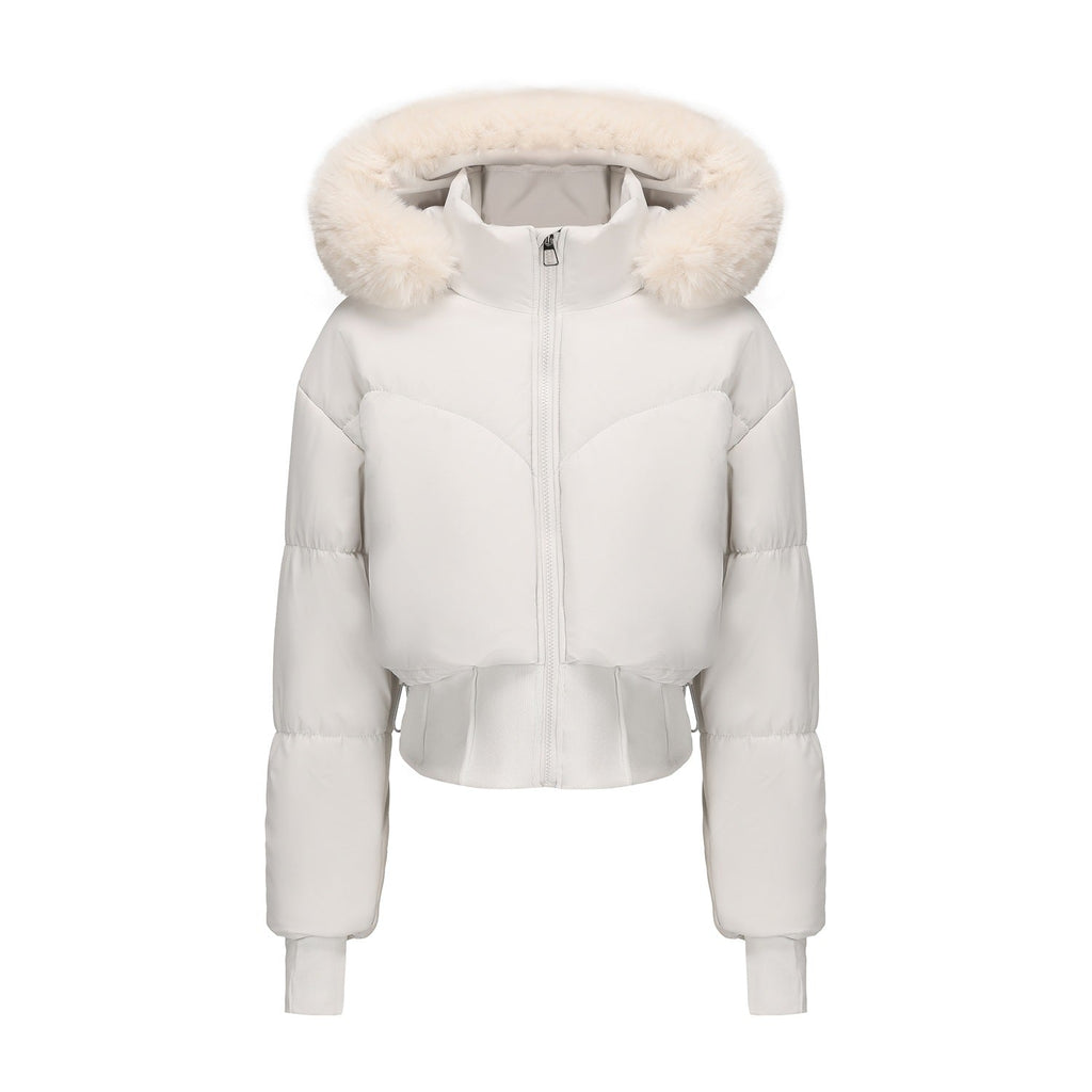 The Flora — Ebony Cropped Down Jacket