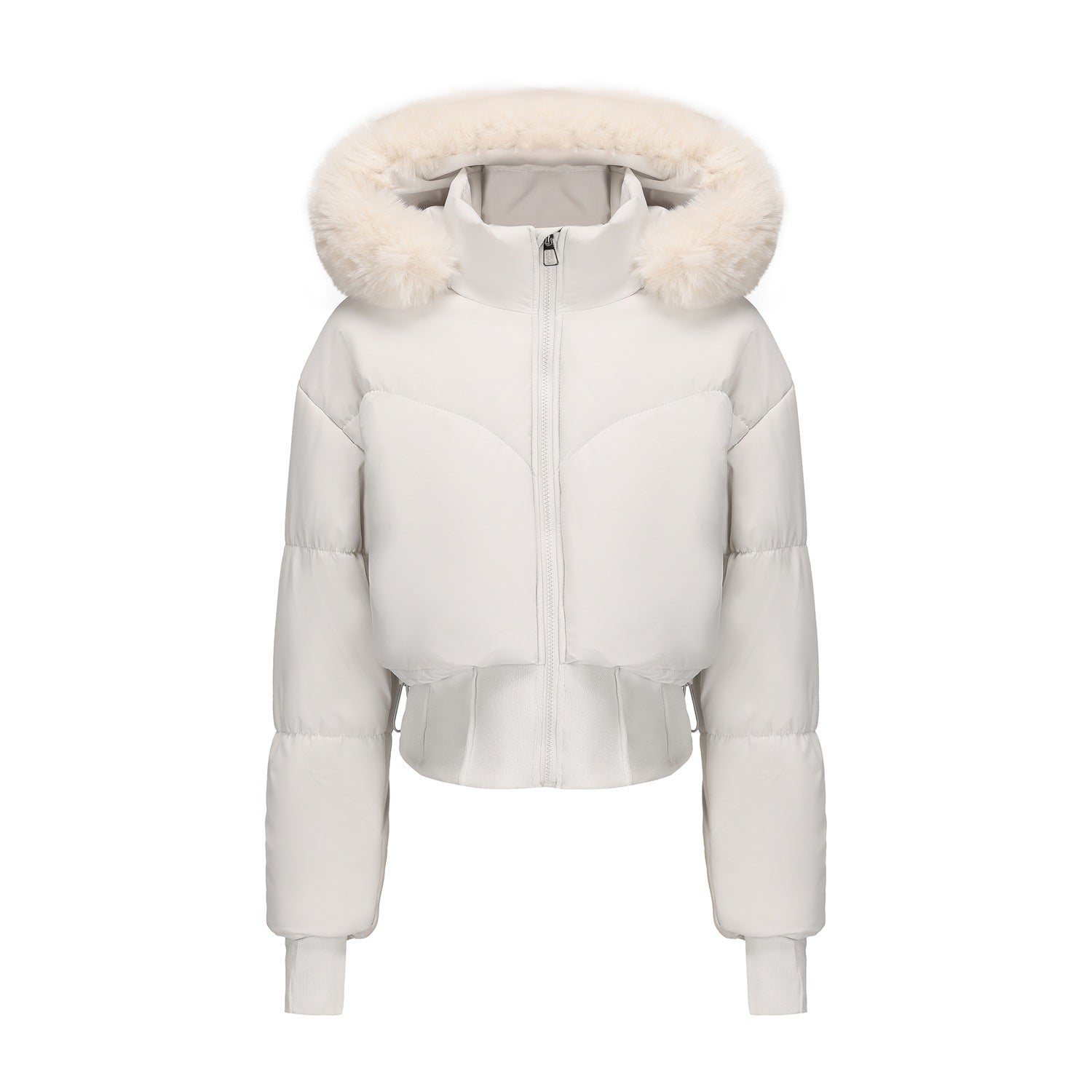 The Flora — Ebony Cropped Down Jacket