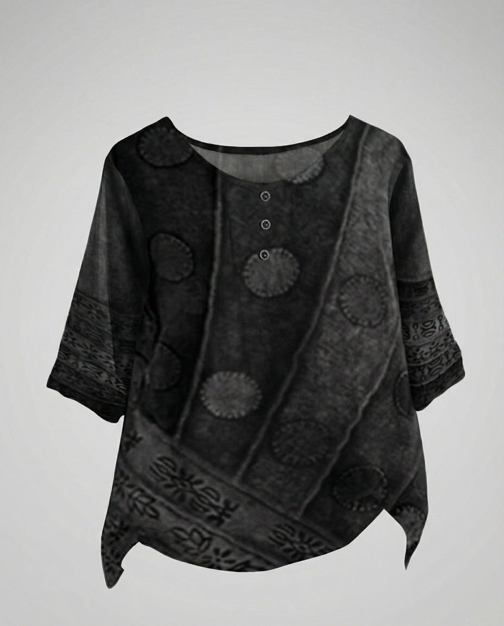 The Kaia Tunic — Evergreen Patchwork