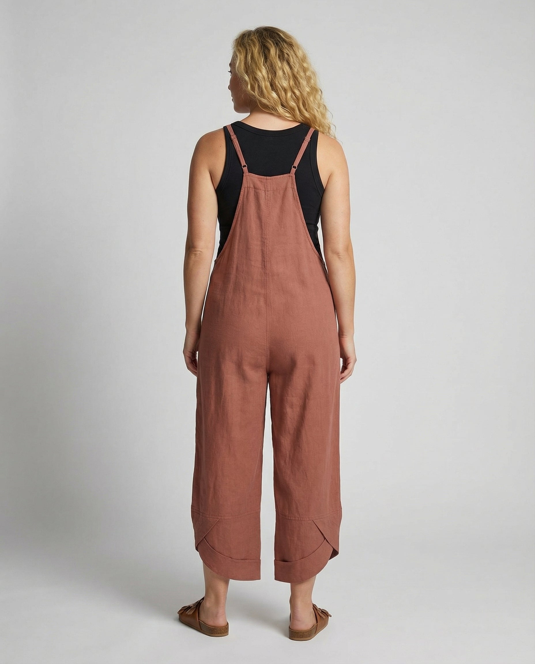 The Liora Dungarees — Sunburst Orange