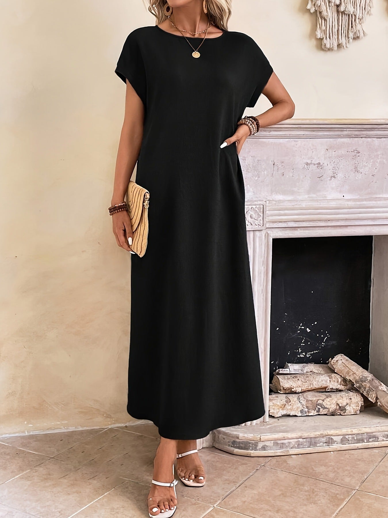 Margaux™ — Robe Longue Minimaliste et Élégante