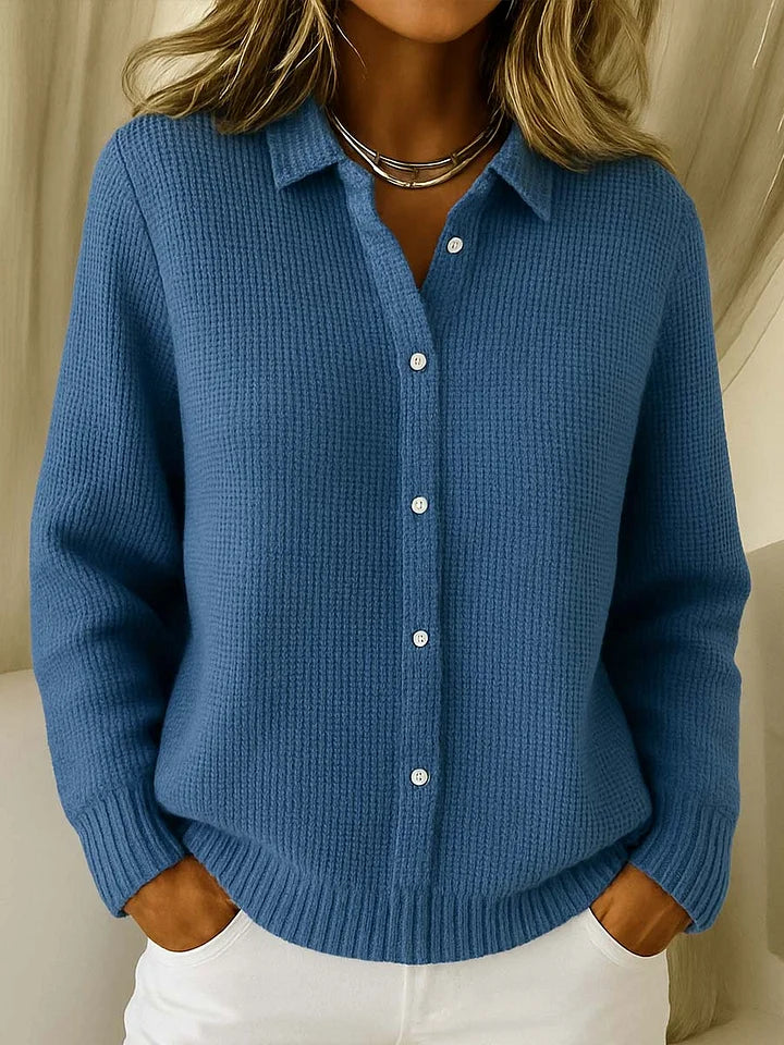 Nila Cardigan — Frosted Sky Chunky Knit