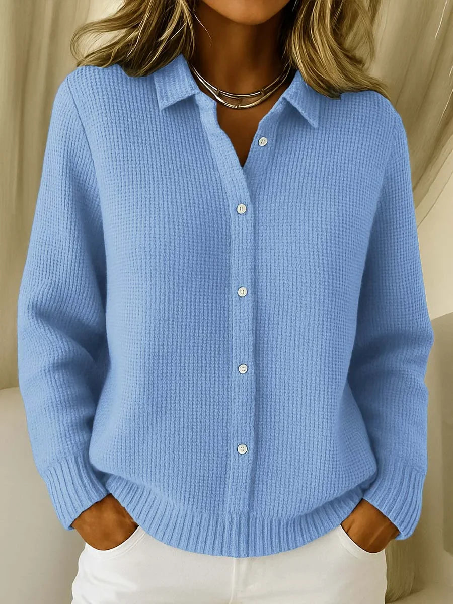 Nila Cardigan — Frosted Sky Chunky Knit
