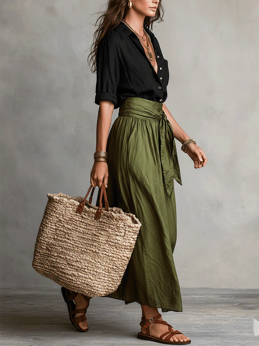 VERA | Ensemble jupe midi chic