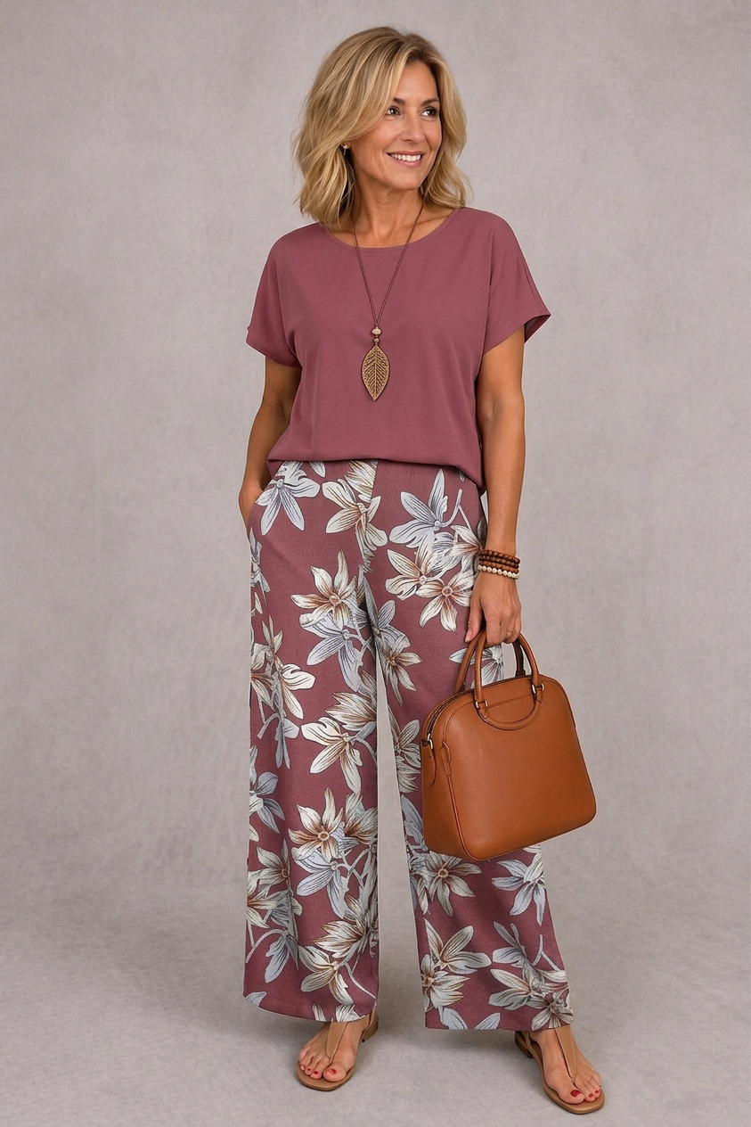 Rosie | Ensemble Chic Floral Deux Pièces