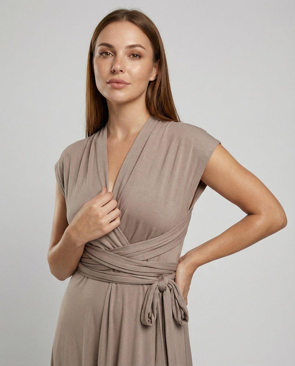 The Liora — Multiway Wrap Maxi Dress