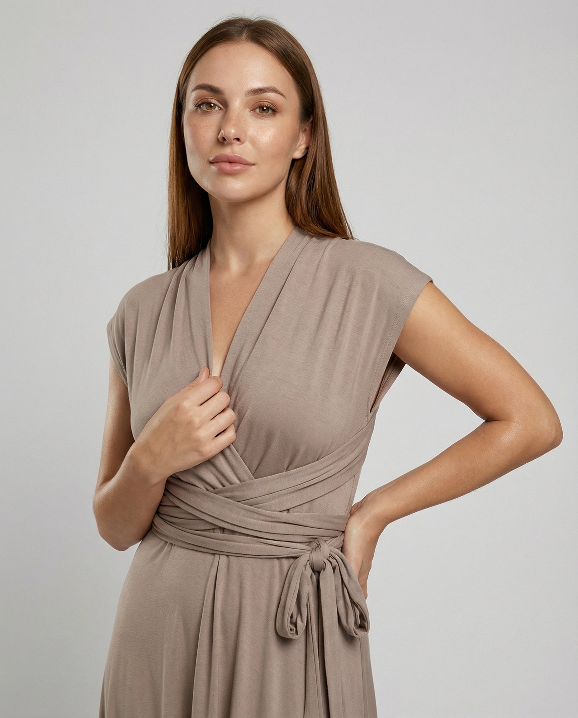 The Liora — Multiway Wrap Maxi Dress