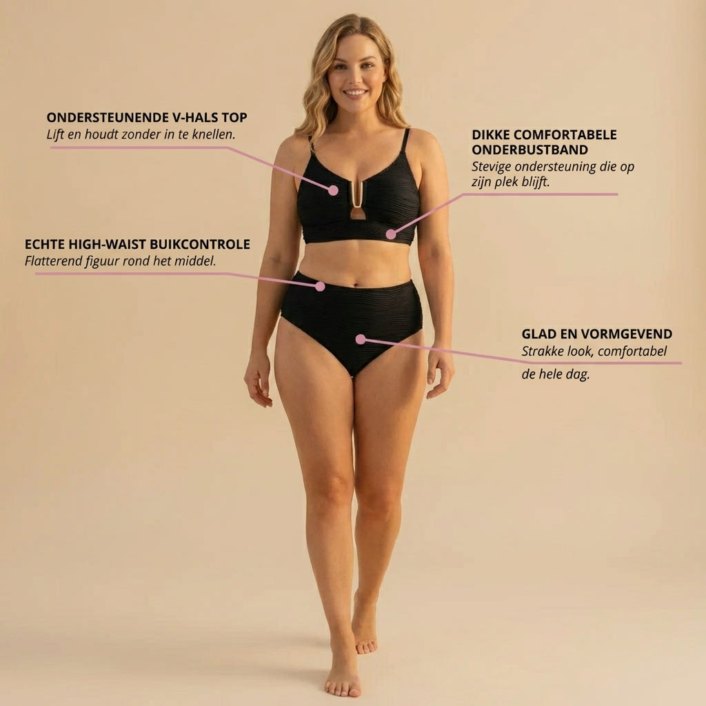 Kaida Cutout Bikini — Onyx