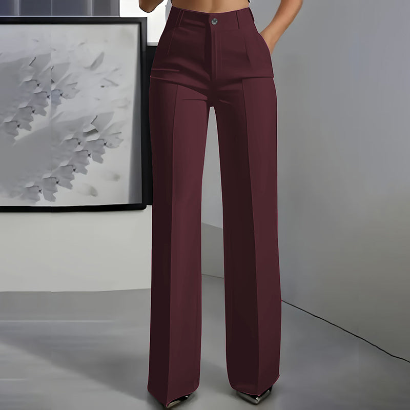 The Elora — Midnight Wide-Leg Trousers