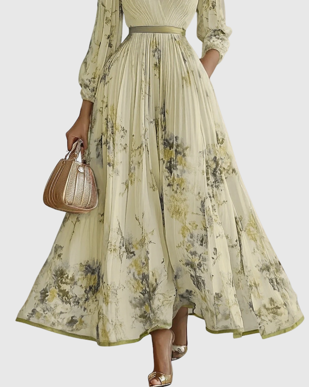 Siena™ - Robe Maxi Plissée Chic