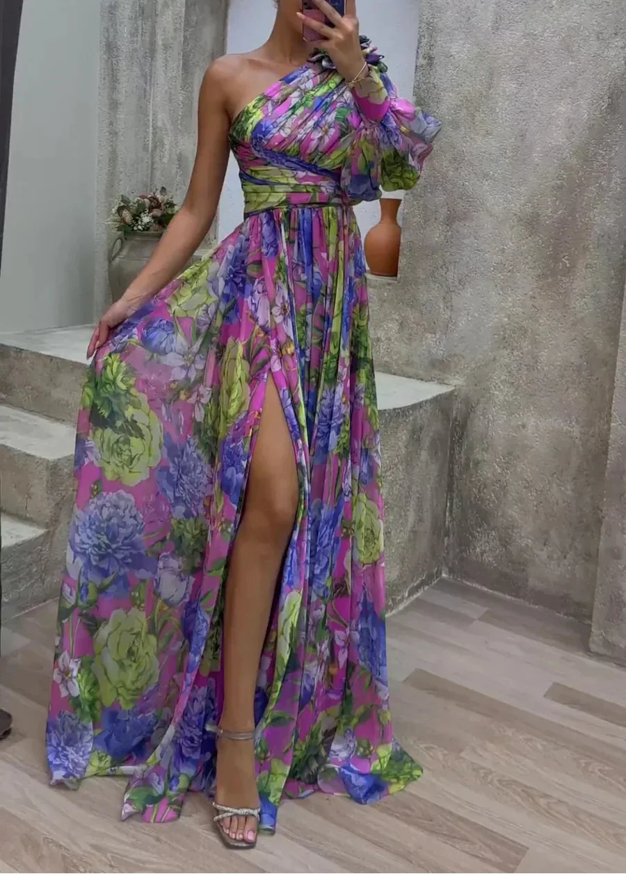 Maud™ - Robe sophistiquée à manches longues
