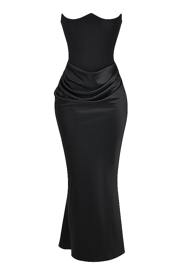Persephone — Ivory Strapless Corset Gown