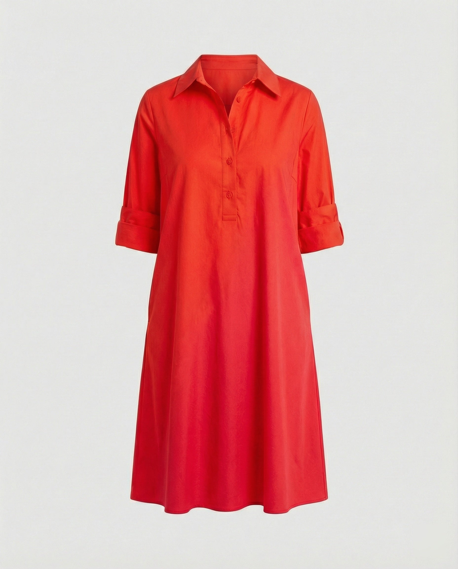 Liora Shirt Dress — Sunset Blush
