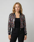 The Liora — Midnight Sequin Bomber