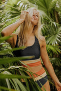 The Kaida — Obsidian Cutback Bikini Set