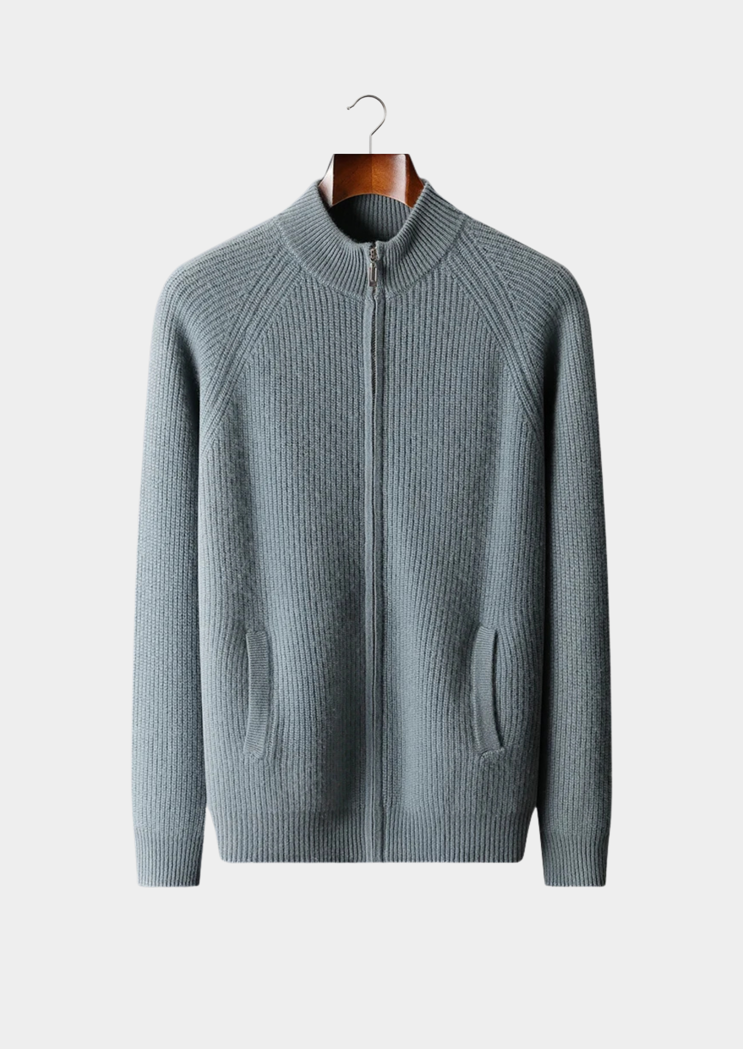 Pull côtelé en cachemire premium