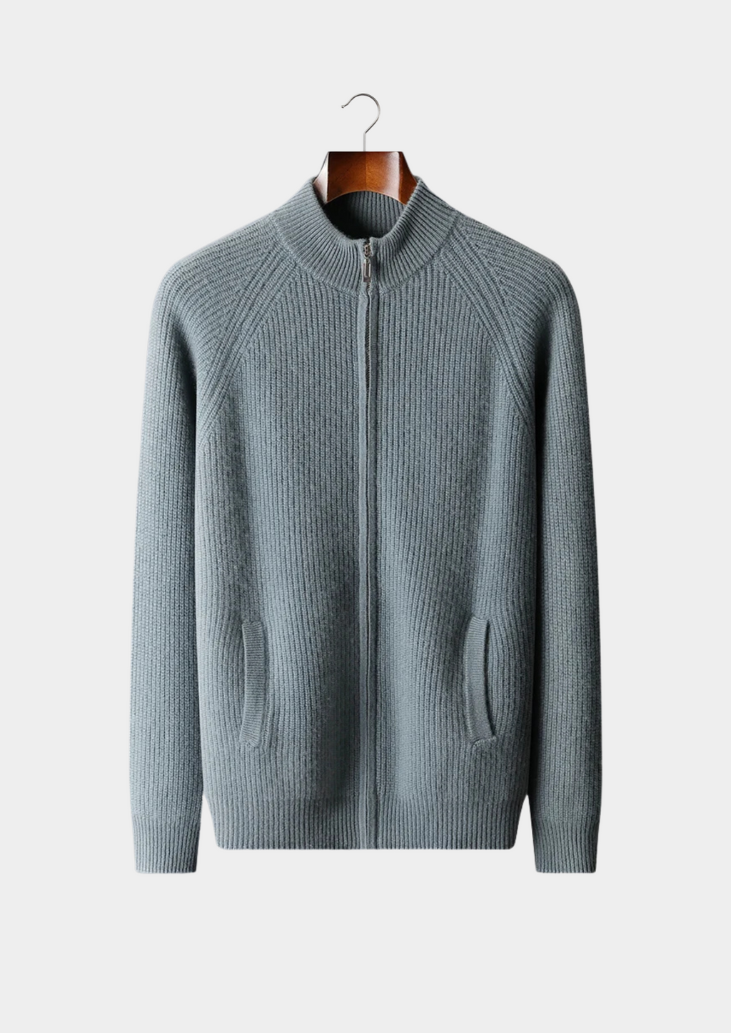 Cardigan en cachemire premium côtelé