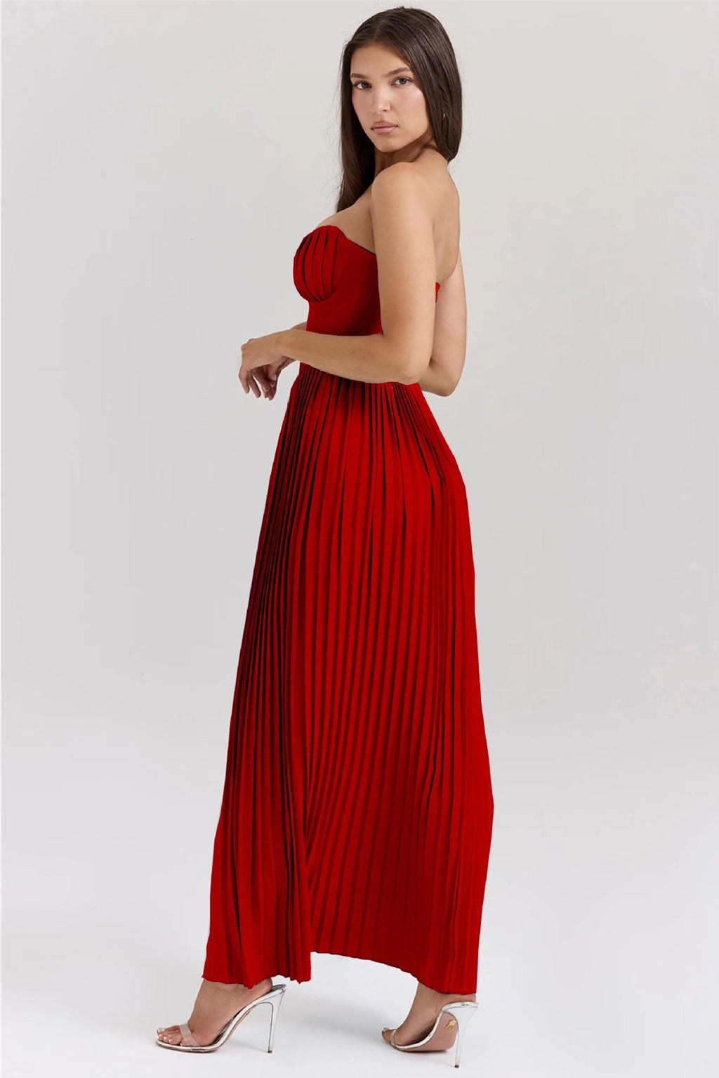 MARCELLA | Robe Longue avec Drapé Léger