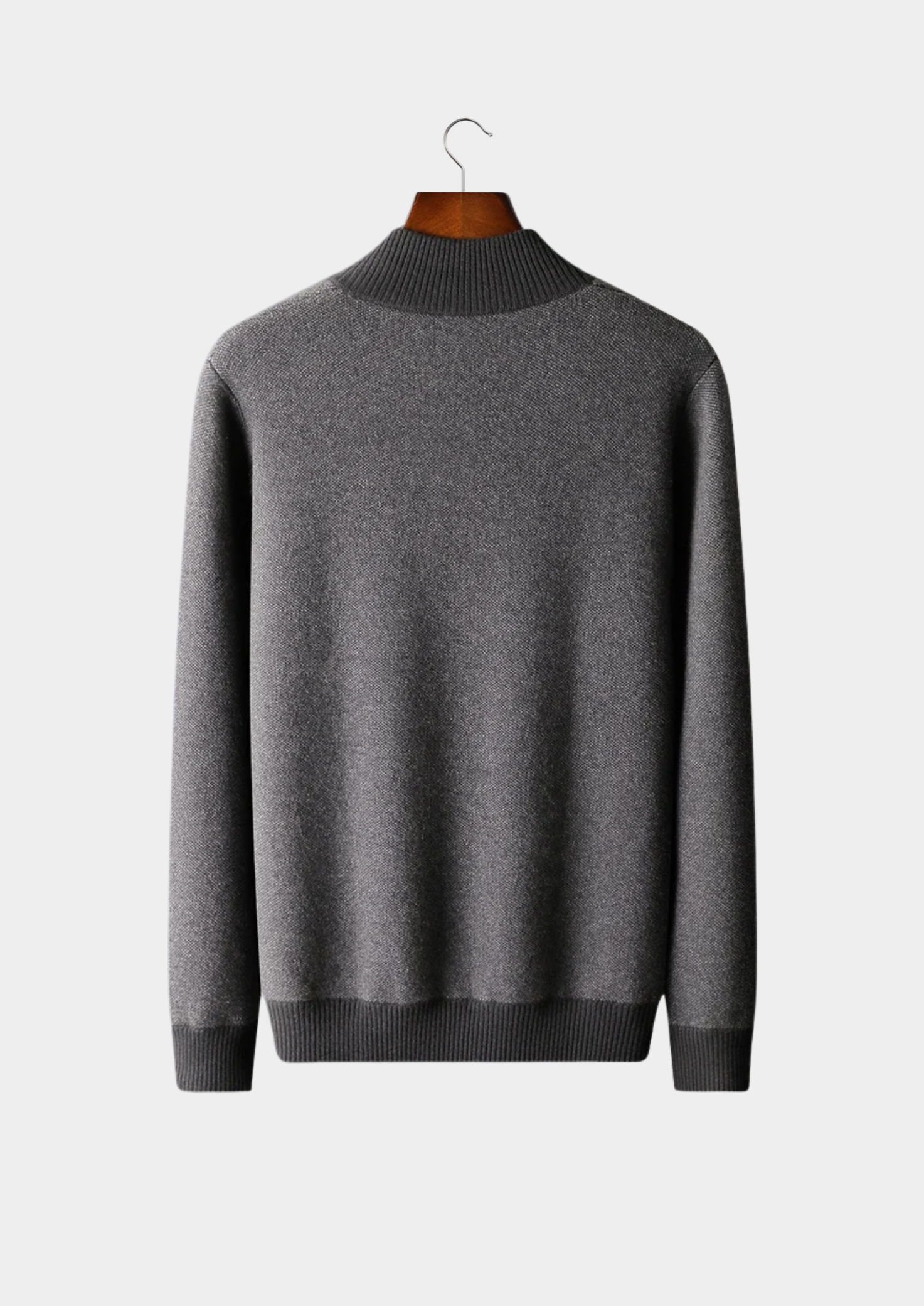 Cardigan en cachemire jacquard premium avec fermeture éclair