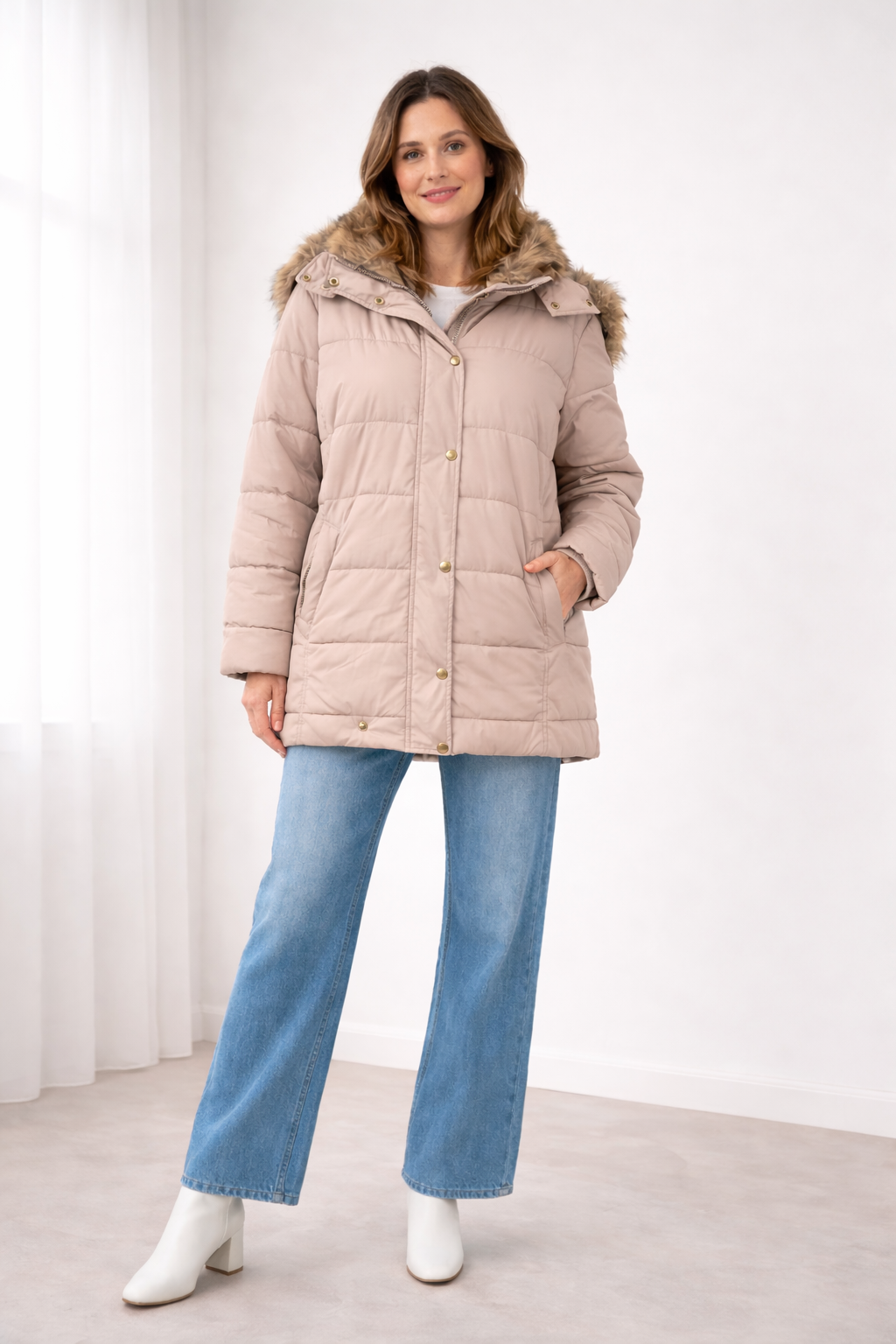The Sorina — Midnight Quilted Puffer