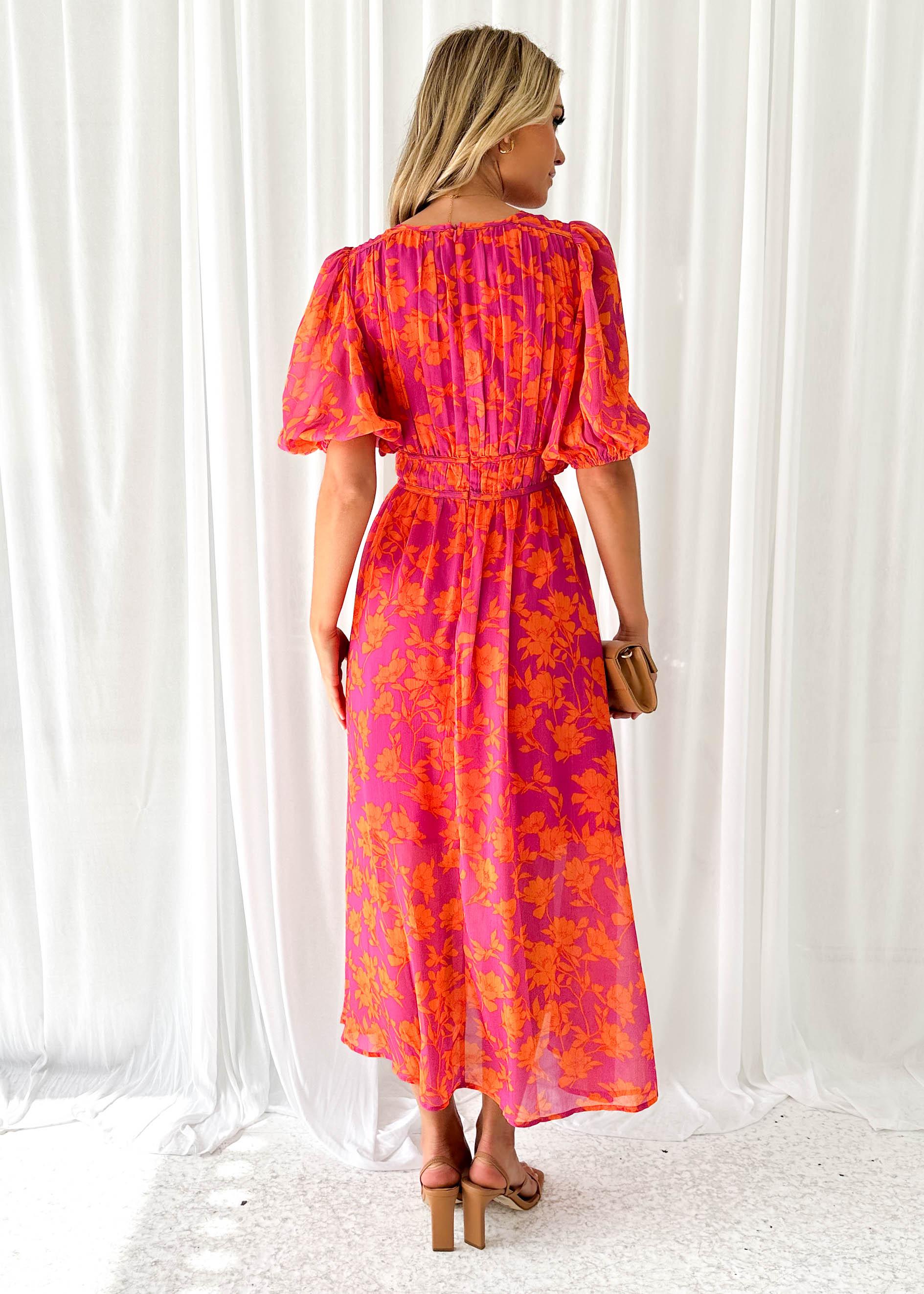 Luna™ - Robe Midi Flora Contemporaine