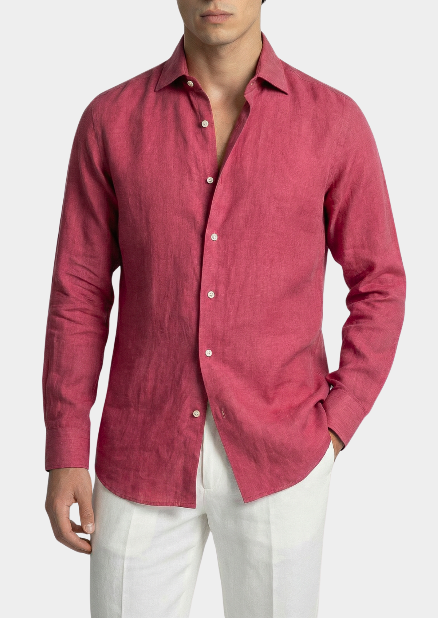 CHEMISE CÔTIÈRE PORTOFINO - Rose