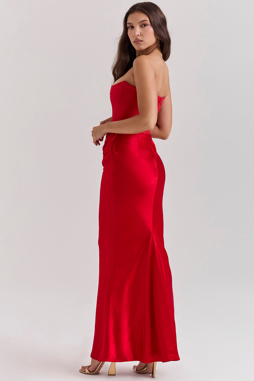 Persephone — Ivory Strapless Corset Gown
