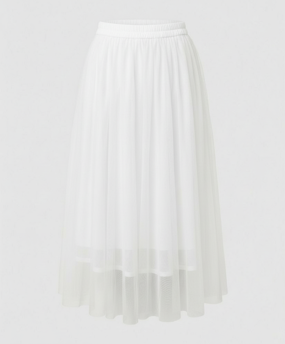Flora Skirt — Black Tulle