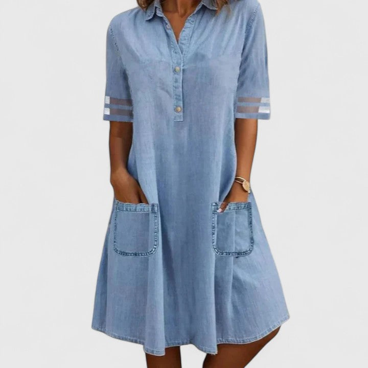 Bretagne | Robe en jean élégante pour une silhouette élancée