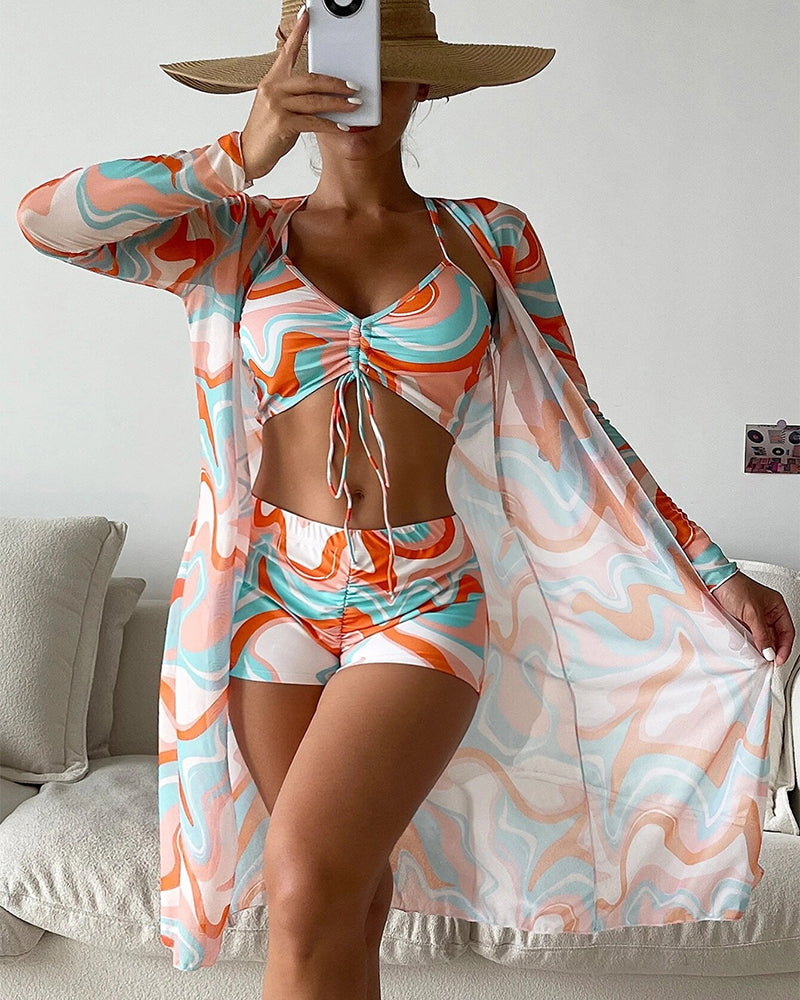 Laluna® | Ensemble Bikini Imprimé 3 Pièces