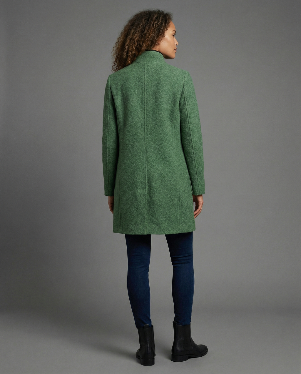 The Soren — Mist Wool-Blend Coat