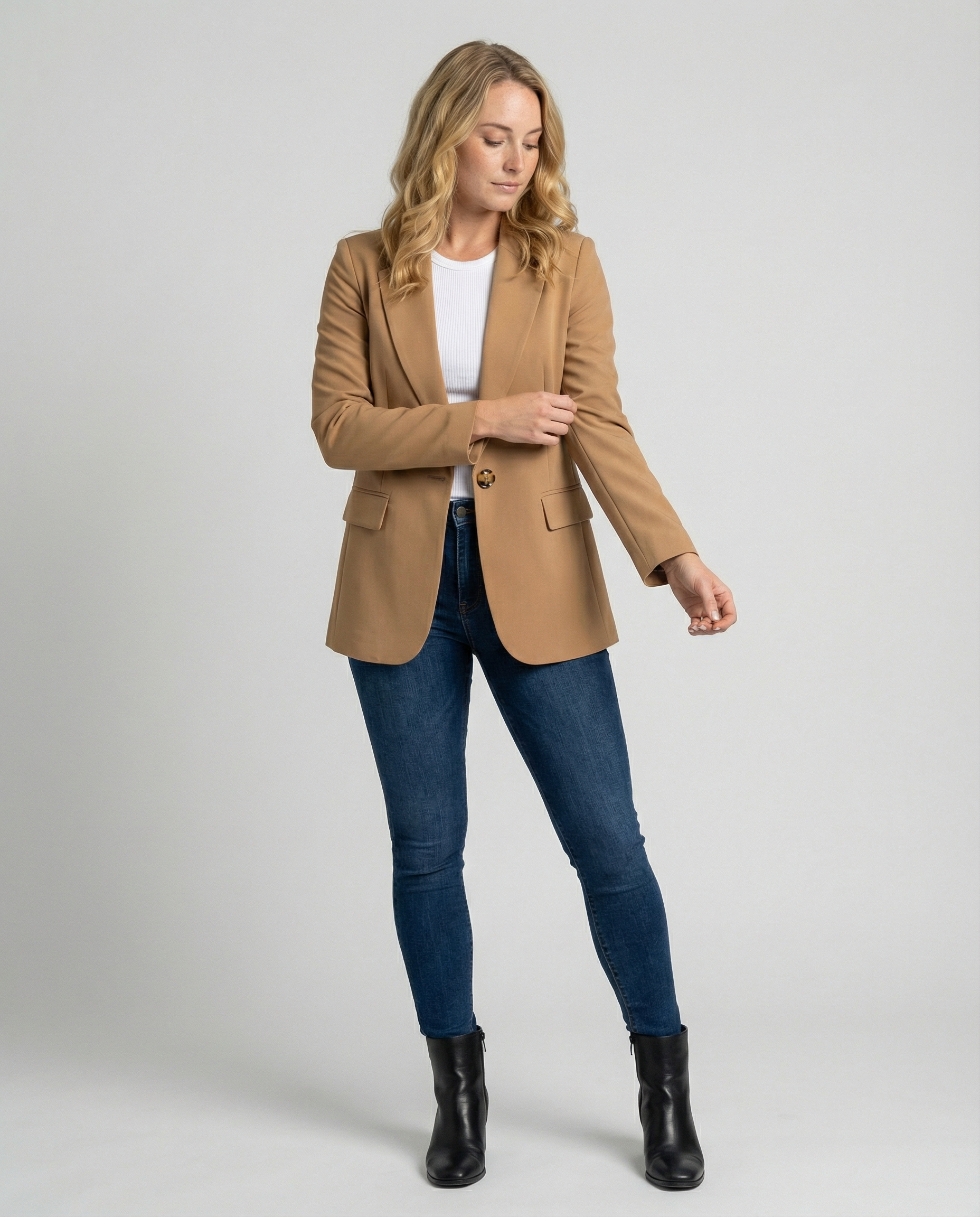 The Eira Blazer — Khaki Tailored