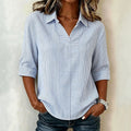 Blouse décontractée rayée
