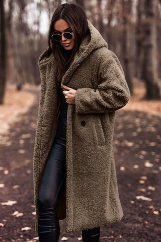 The Kaia — Hooded Teddy Coat